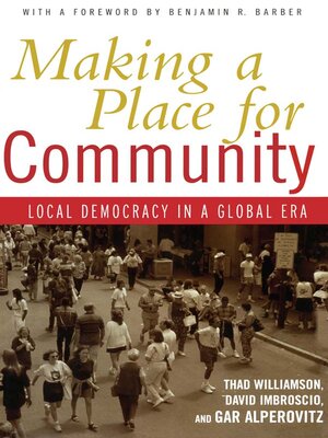cover image of Making a Place for Community